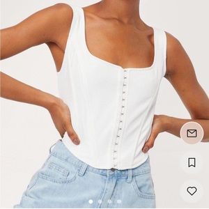 NASTY GAL NWT WHITE CORSET